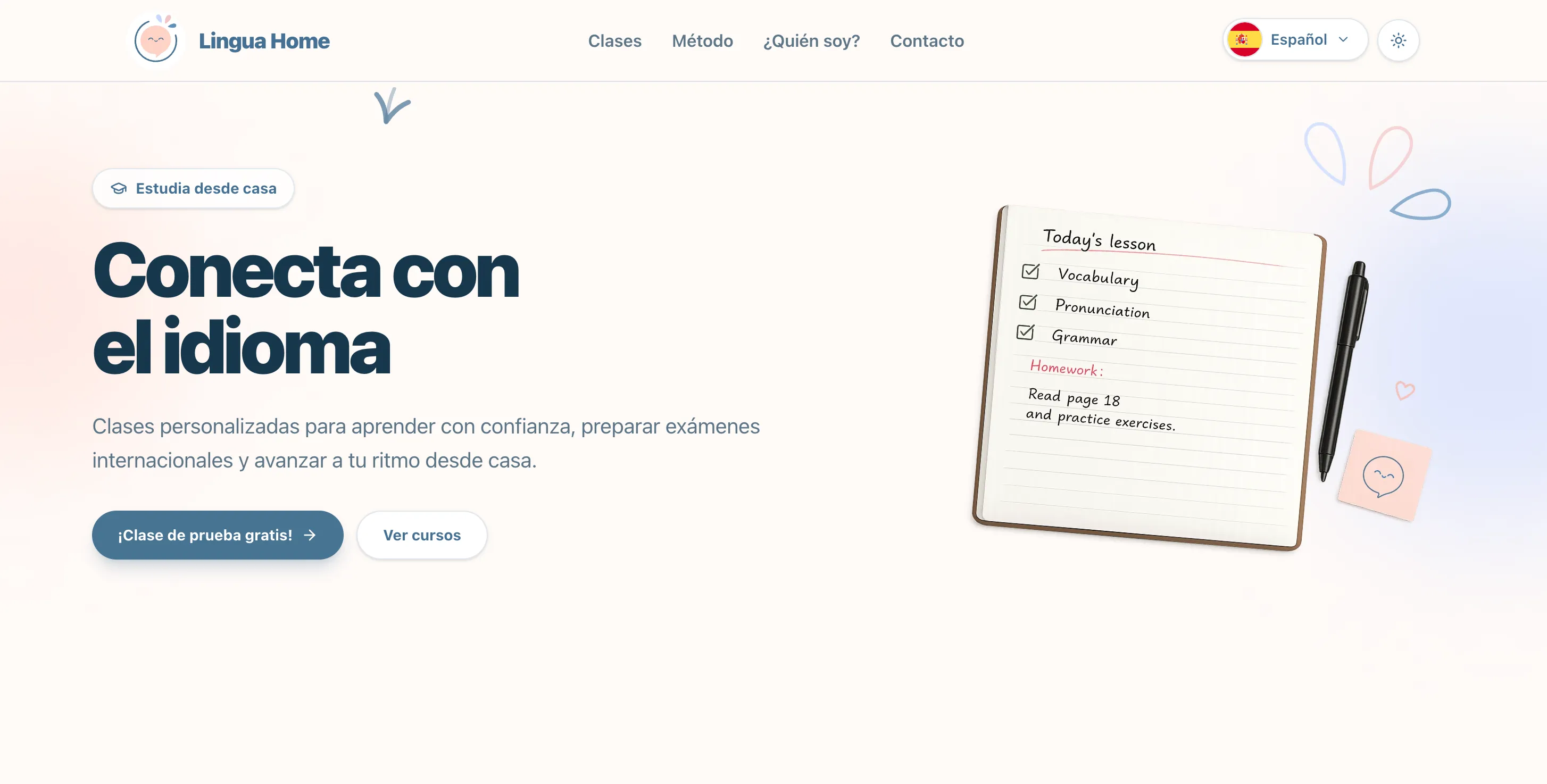 Lingua Home — Educational platform